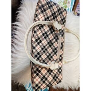 Insulated Wine Carrier Purse with Bottle Opener - Plaid